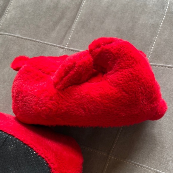 Vibrant Red Plush Bear - Picture 7 of 8